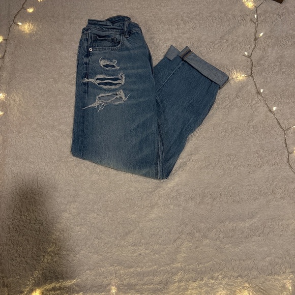 American Eagle Fall Plaid Long Jeans - Picture 4 of 4